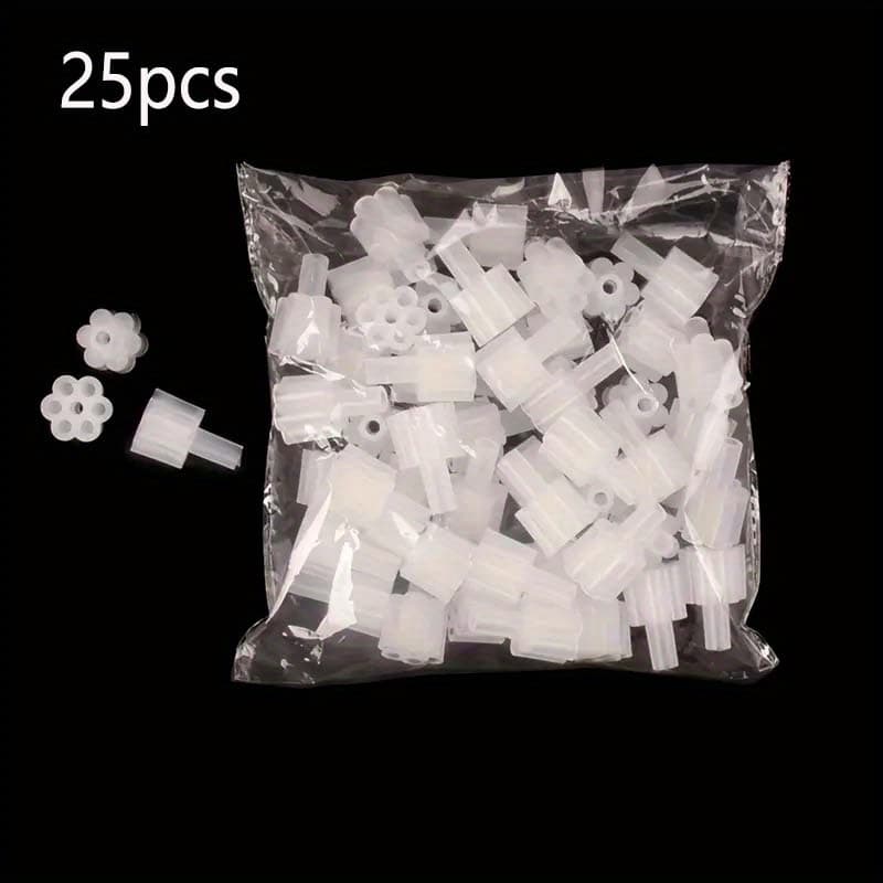 TEMU 25pcs Creative Flower Bouquet Sticks, Plastic Material, Suitable For Florists, Diy Crafts, Bases, Includes Floral Supplies