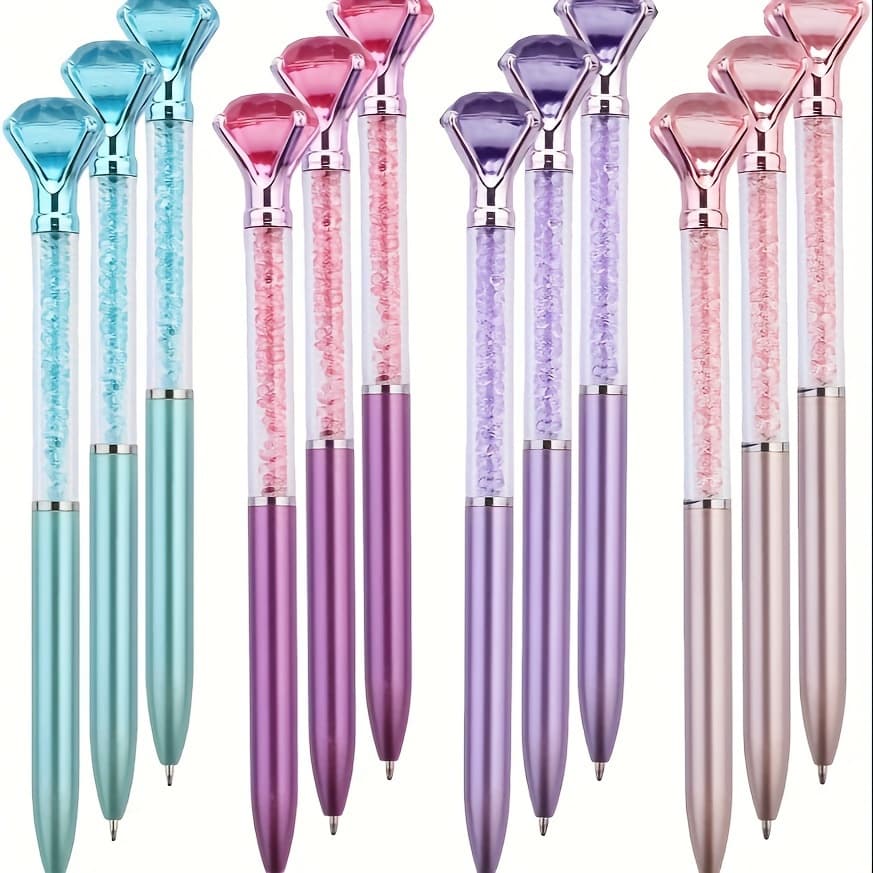 TEMU 24pcs Of Large Pens, Shiny Ballpoint Pens With Black Accents. Suitable For School Office Supplies, Wedding Gifts, Holiday Gifts And Birthday Gifts.'back To School'