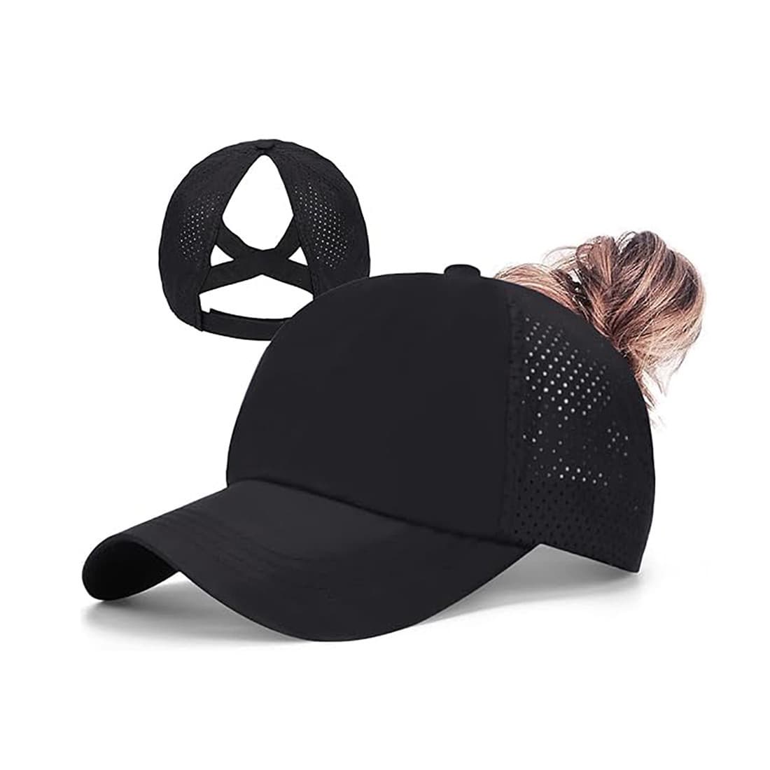 TEMU Women's Spring Summer New Mesh Quick-dry Ponytail Baseball Outdoor Casual Sunshade Hat