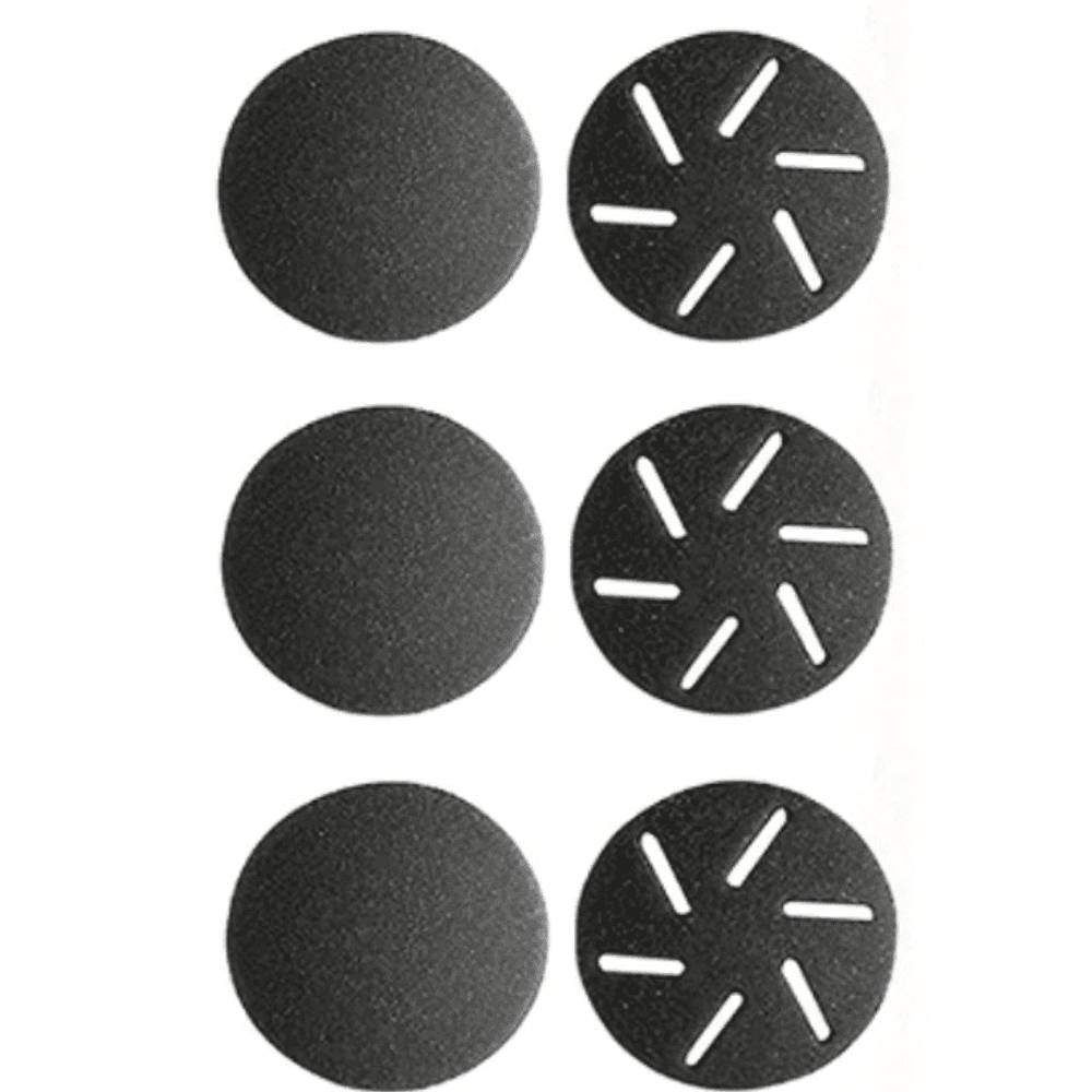 TEMU 6pcs Electric Foot File Replacement Heads Suitable For Remover, Coarse & Fine Grit Quartz Sand With Plastic Housing For Dead Skin Removal, Compatible For Pedicure Tools Use