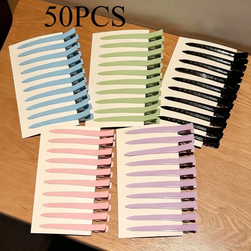 TEMU A Bag Of 15/50 Seamless Duckbill Hair Clips, Fluffy Hair Root Styling Clips, Dispatched Mixed Colors, Daily , Easy And Elegant Hair Additions, Multi-functional Clips, Care Tools, Professional St