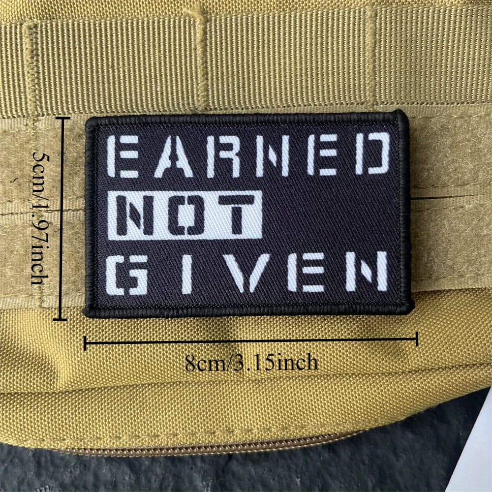 TEMU Not Badge Printed Hook And Loop Patches For Clothing Backpack Sticker