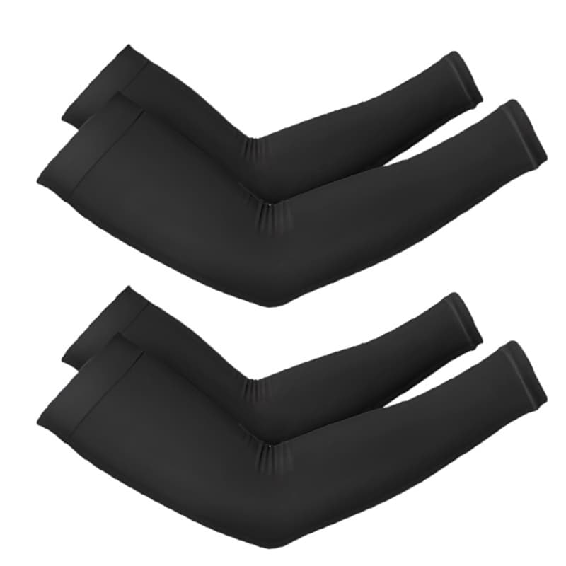 TEMU 2pairs Of Cooling Ice Arm Sleeves, Premium Breathable Compression Arm Sleeves, Are Suitable For Men And Women To Use During Activities Such As Driving, Outdoor Fishing, Sports, And Fitness.