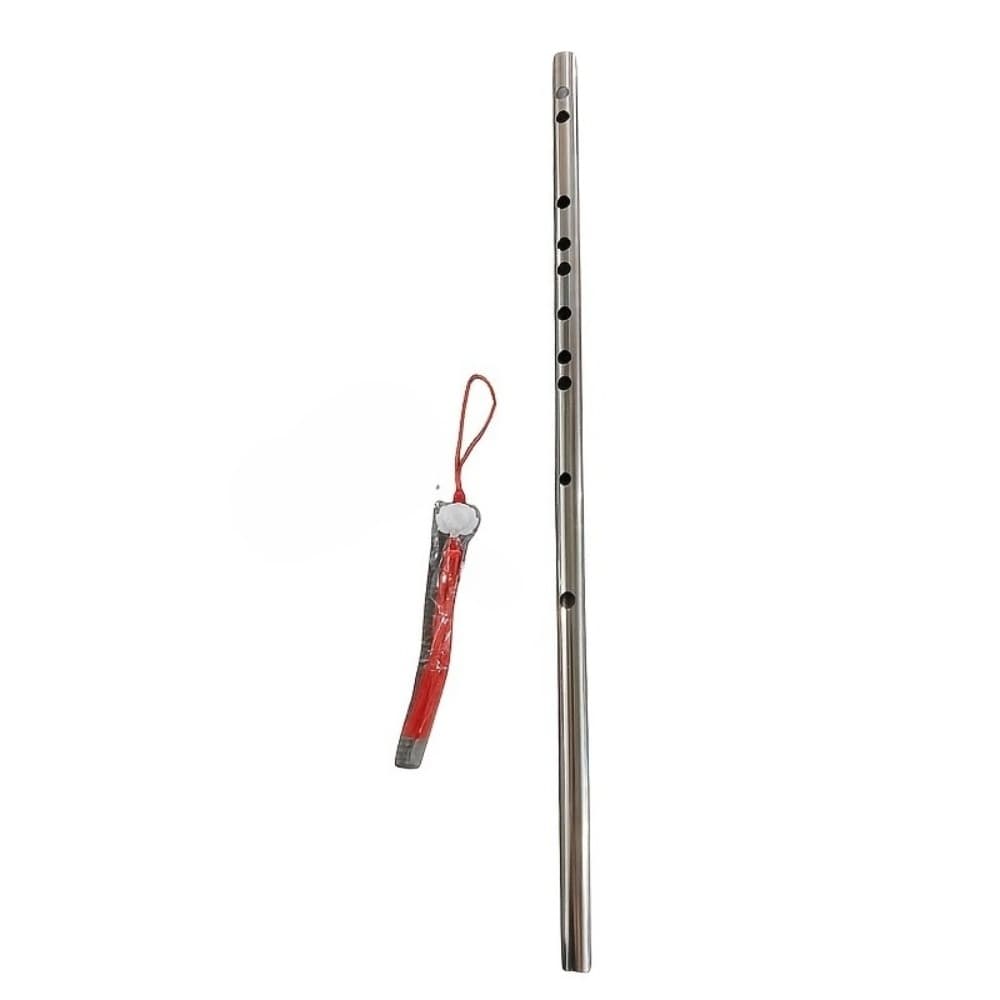 TEMU Stainless Steel Flute Is A Traditional Musical Instrument, Portable And Durable, With Polished Surface And Entry-level Professional , Suitable For Performances And Practice