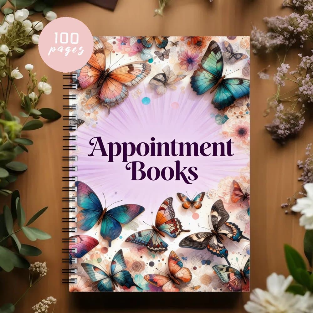 TEMU 1 Appointment Tracking Weekly Planner, Appointment Schedule, Appointment Insert Booklet, Colorful Nail Appointment Spiral Notebook,