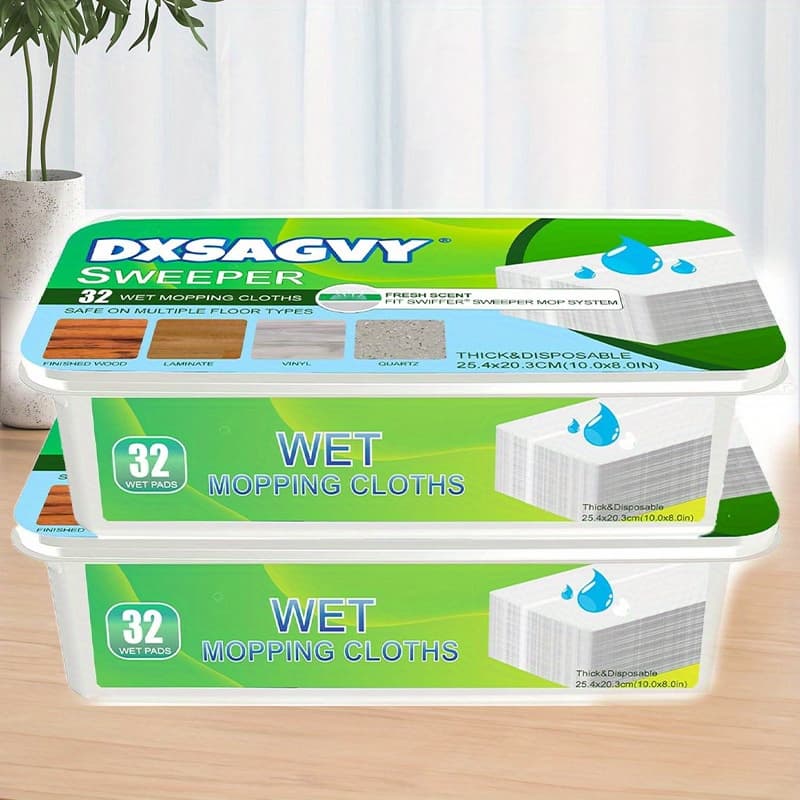 TEMU 64 Replacement Wet Mop Pads, Compatible With Swift Sweeping Wet Mop, Upgraded Version For Performance