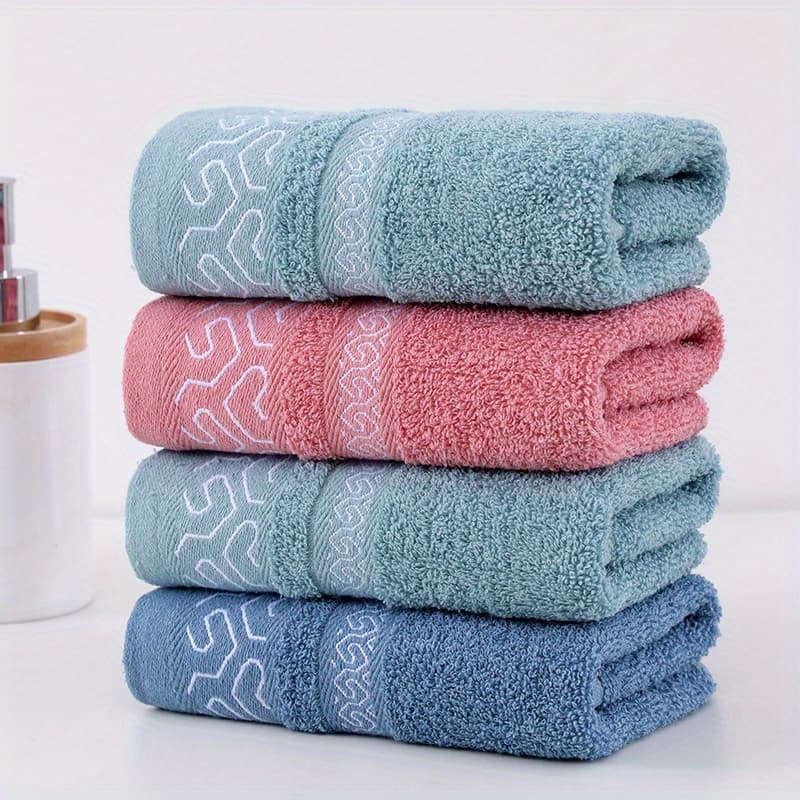 TEMU [random Color]2pcs Towels- Absorbent Ideal For Home Use, Great Gift For Holidays And Special Occasions