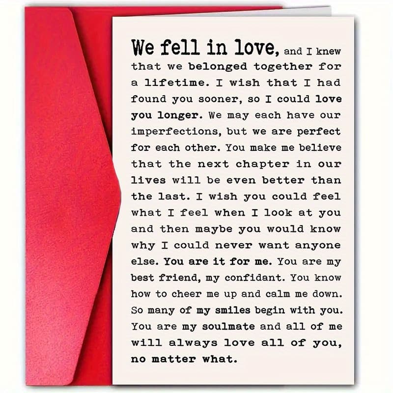 TEMU Unique Valentine's Day Greeting Card With Envelope, 12cm*18cm - Perfect For Partner, Husband, Wife, Boyfriend, Girlfriend - Romantic Anniversary Card, 'you're My ', Special, More