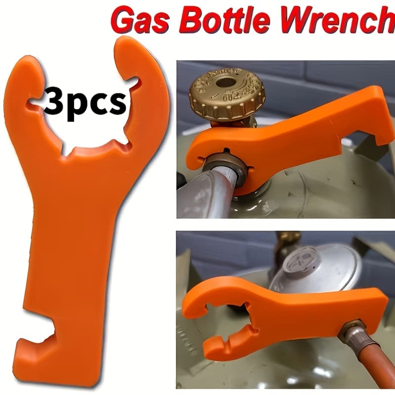 TEMU Random Color 3pcs Gas Cylinder Wrench 2in 1 Magnet Gas Cylinder Wrench Is Suitable For Rv Outdoor Bbq, Rv Gas Cylinder Wrench