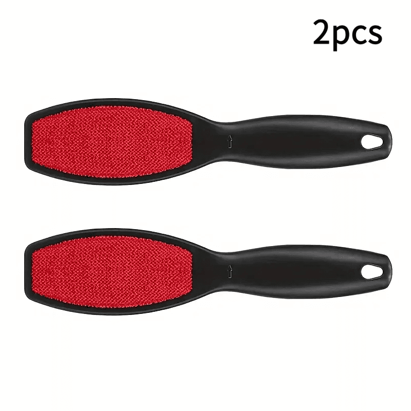 TEMU 2pcs Double-sided Suit Brush, Clothes Brush, Double-sided Hat Brush, Hair Removal Brush On , Hair Removal Brush, Clothing Sticker, Electrostatic Bristle