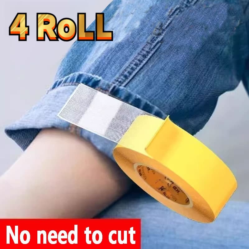 TEMU 4 Rolls Strong Adhesive Fabric Tape Seamless Multi Purpose Hemming Modification Tape For Fabric Clothing Self Adhesive Repair Patches No Sewing Required Iron On Hem Tape Diy Accessory