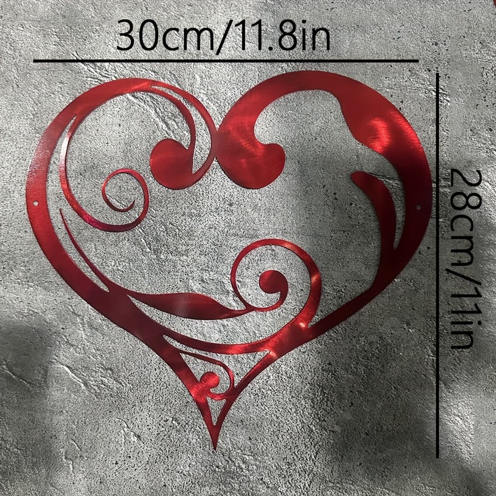 TEMU 1 Elegant Wall Sculpture, 's Day, Metal Artwork, Suitable Home Bedroom Wall Decoration