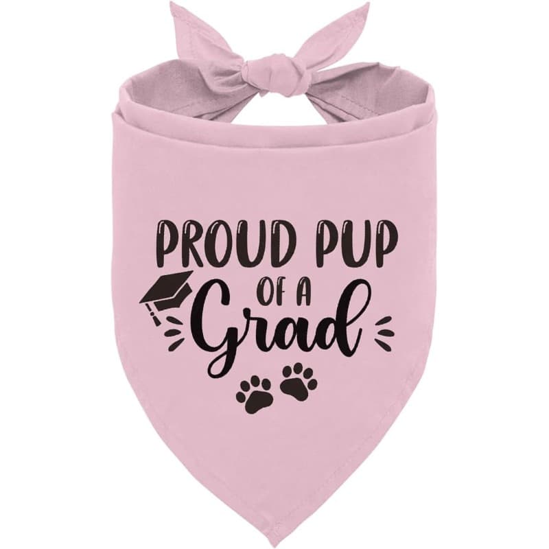 TEMU 1pc 24.8×11 Inch Outfits Costumes For Pup, Graduation Gift Supplies, Dog Bandana, Puppy Scarf For Graduation Announcement, Graduation Gift For Medium Dogs