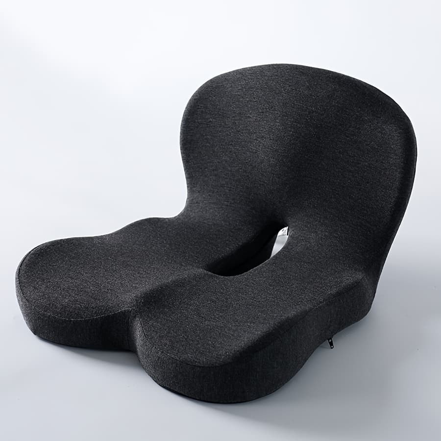 TEMU Ergonomic Office Chair Cushion Compatible For Chairs - Breathable Anti-hemorrhoid Memory Foam, Detachable & Washable Cover, Prolonged Sitting Support - (///) - & Office Use