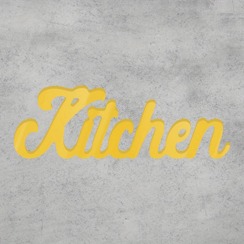 TEMU Putuo Decor 1pc Yellow One-sided Pvc Table Decor, Kitchen, Desktop Decoration For Home Room Office Studio Shop Restaurant, Gift