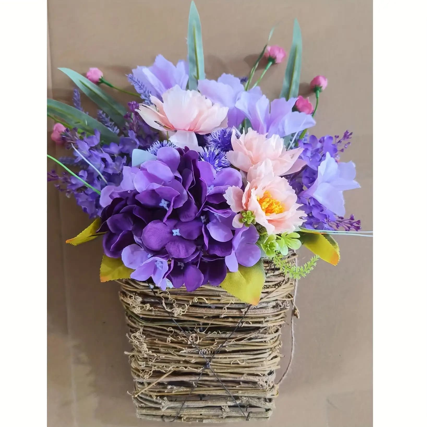 TEMU This Bouquet Showcases Sophisticated Artificial Peonies And Purple , Assembled. Enhance Your Home With An Element Of And Love