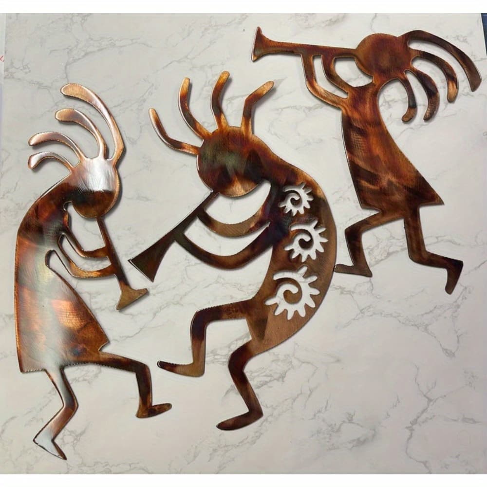 TEMU 2d Flat - 2d Plan, Metal Wall Art, Metal Wall Art Trio