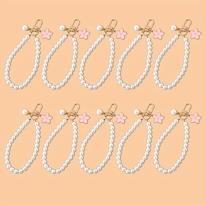 TEMU 10pcs Keychain Set, Elegant Chain, Suitable For Keys, Bags, And Phone Charms, Friendship Gift- Valentine's Day Gift- Christmas Gift- Graduation Season Gift