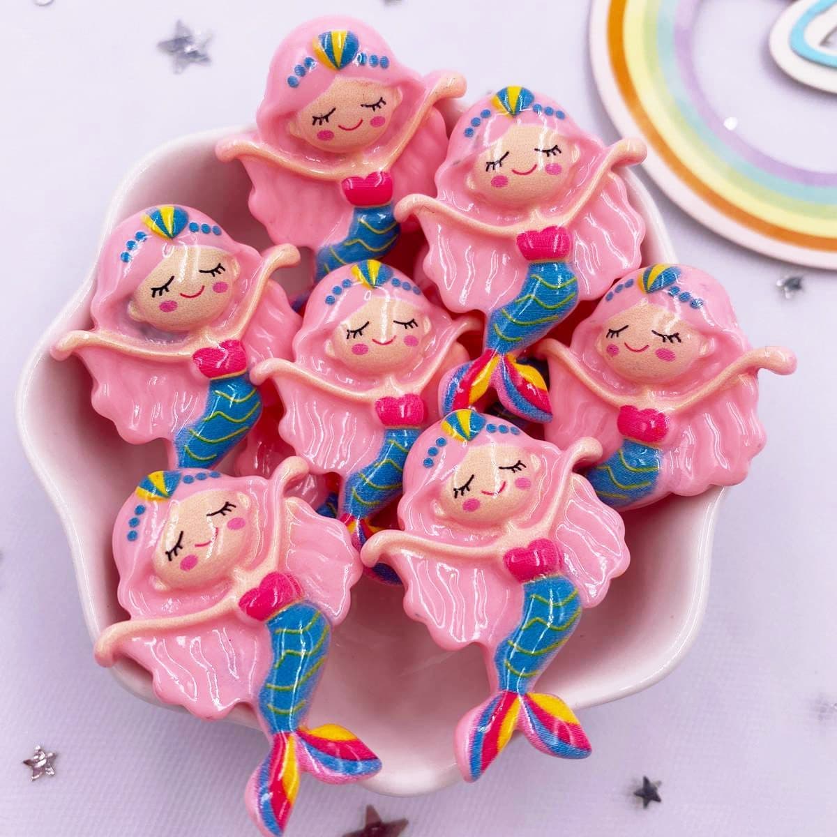 TEMU 2d Flat, 8pcs Colorful Resin Flat Back Stone Figurines Beads Diy Bow Jewellery Decor Crafts Accessories