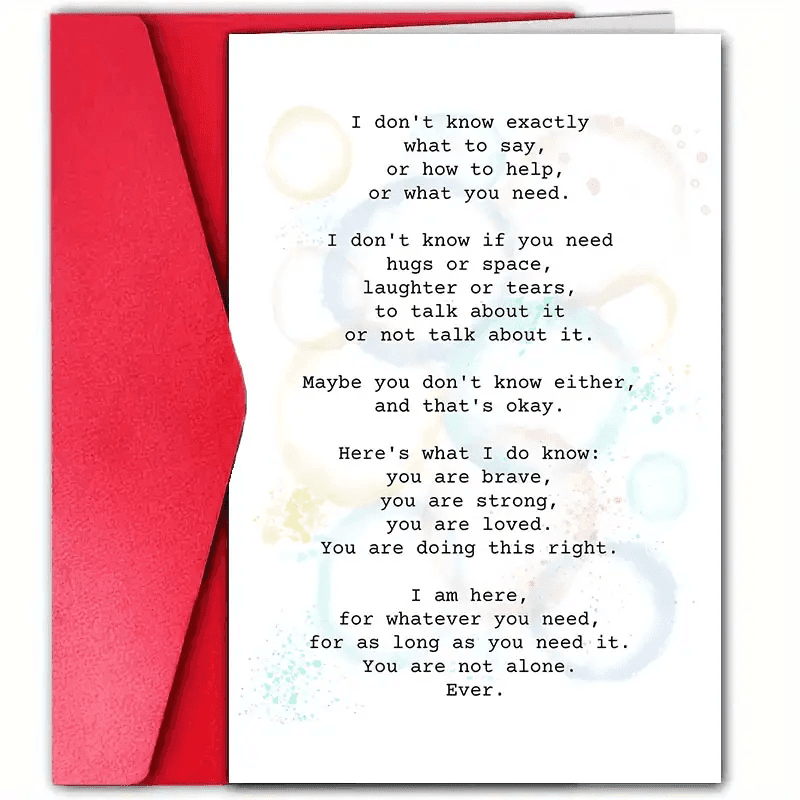 TEMU 4 Sympathy Cards (two Cards And 2 Envelopes), Complete With Envelopes, Measuring 4.72 Inches By 7.09 Inches, For Family, , Parents