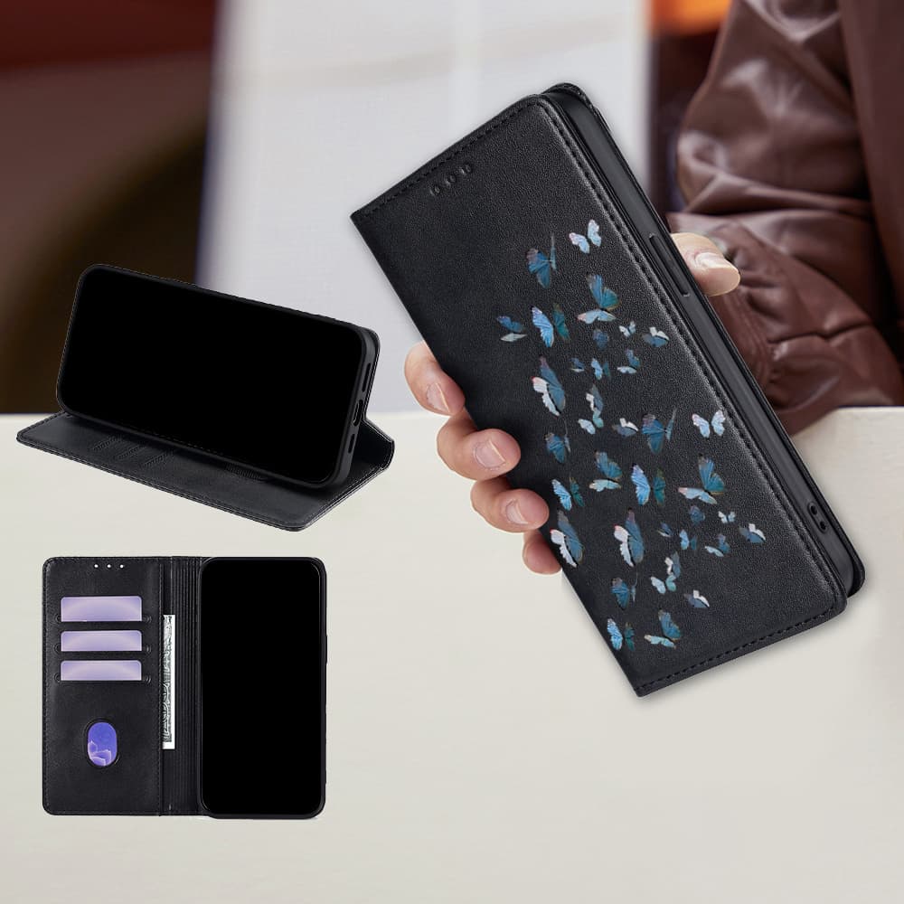 TEMU Phone Case: Fashion Card Insertion Bracket Wallet Phone Case Sutible For Galaxy A04s A32 A40 A31 A41 A22 A53 A70 A22 A33 A20s A04s A72 A51 A90 A42 A23 A06 4g 5g