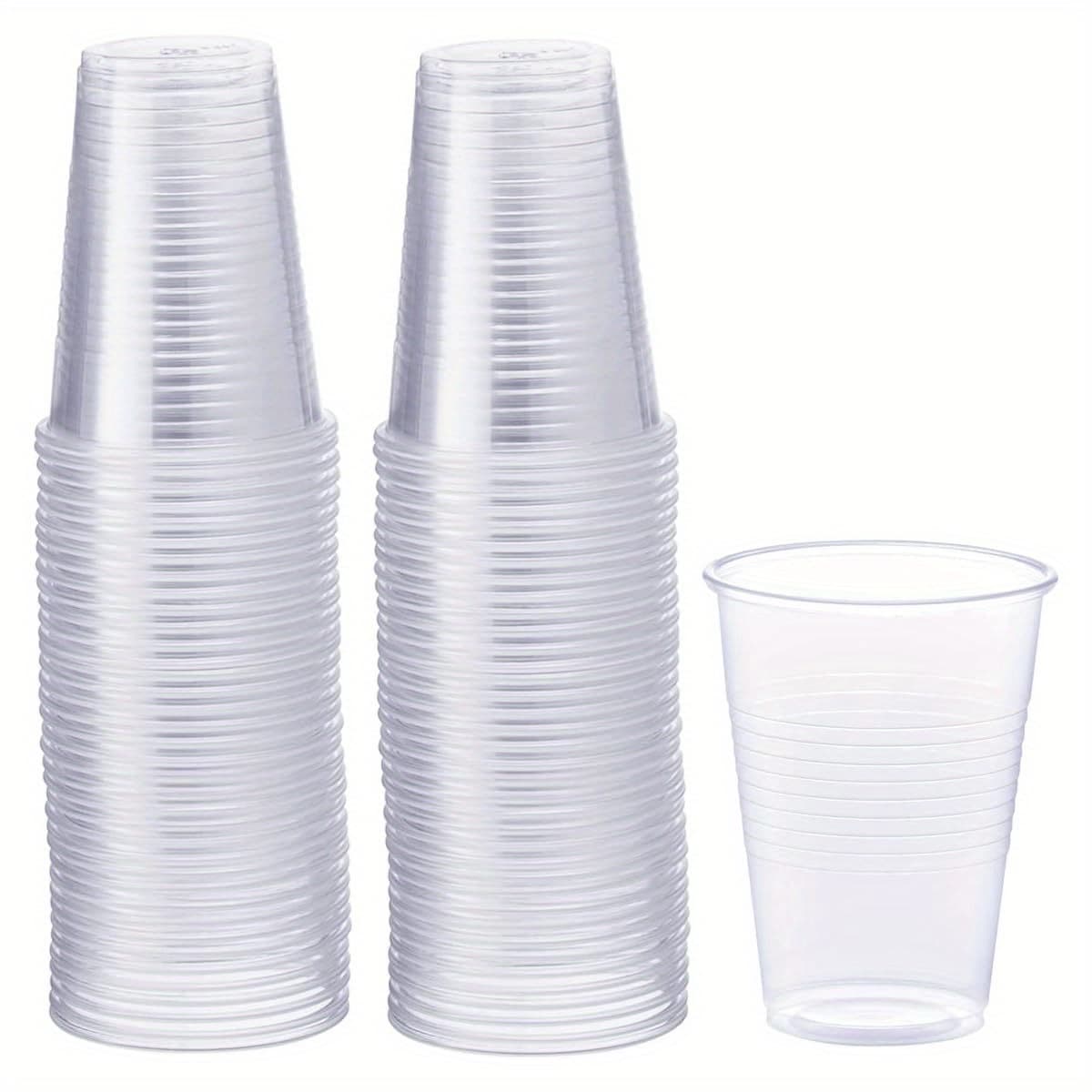 TEMU Transparent Plastic Cups [9 Ounces - 79 Pieces] Disposable Drinking Cups, Suitable For Parties, Events And Daily Use, Made Of Bpa-free Durable Polypropylene