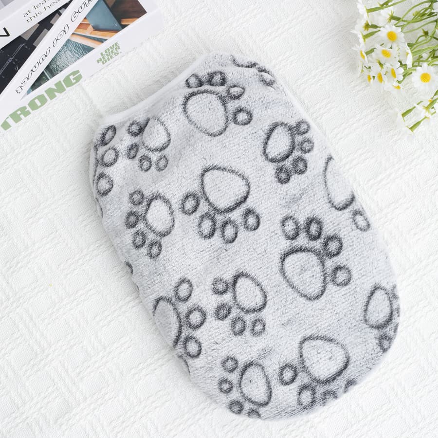 TEMU Autumn And Winter Flannel Pet Warm Pullover Vest, Soft And Skin-friendly Printed For Easy Matching, A Must-have For Daily