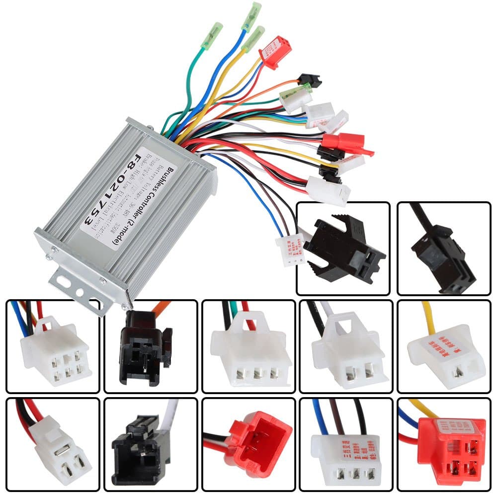 TEMU Replacement For Electric Bicycle E-bike Scooter 36v 48v 350w Brushless Motor Speed Controller, Without Battery