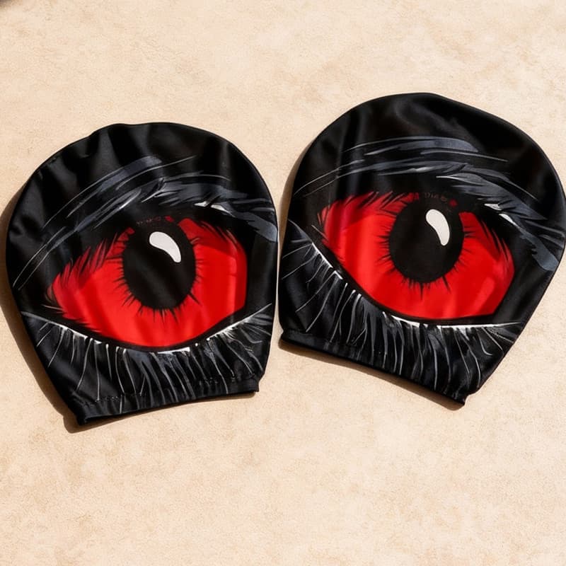 TEMU 2pcs Print Car Headrest Covers, Interior Decor, Double-sided Printed Dust-proof Car Pillow Covers