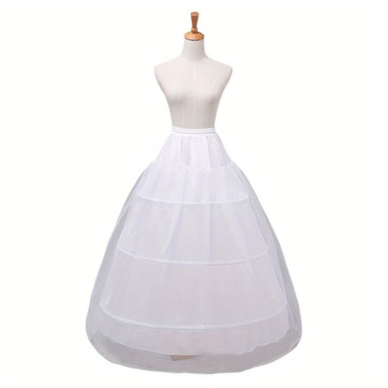 TEMU Wedding Dress Bride Underskirt Wedding Dress Underskirt For Women 4 Layers Wedding Petticoat Crinoline Underskirt For Wedding Dress Skirt Lining
