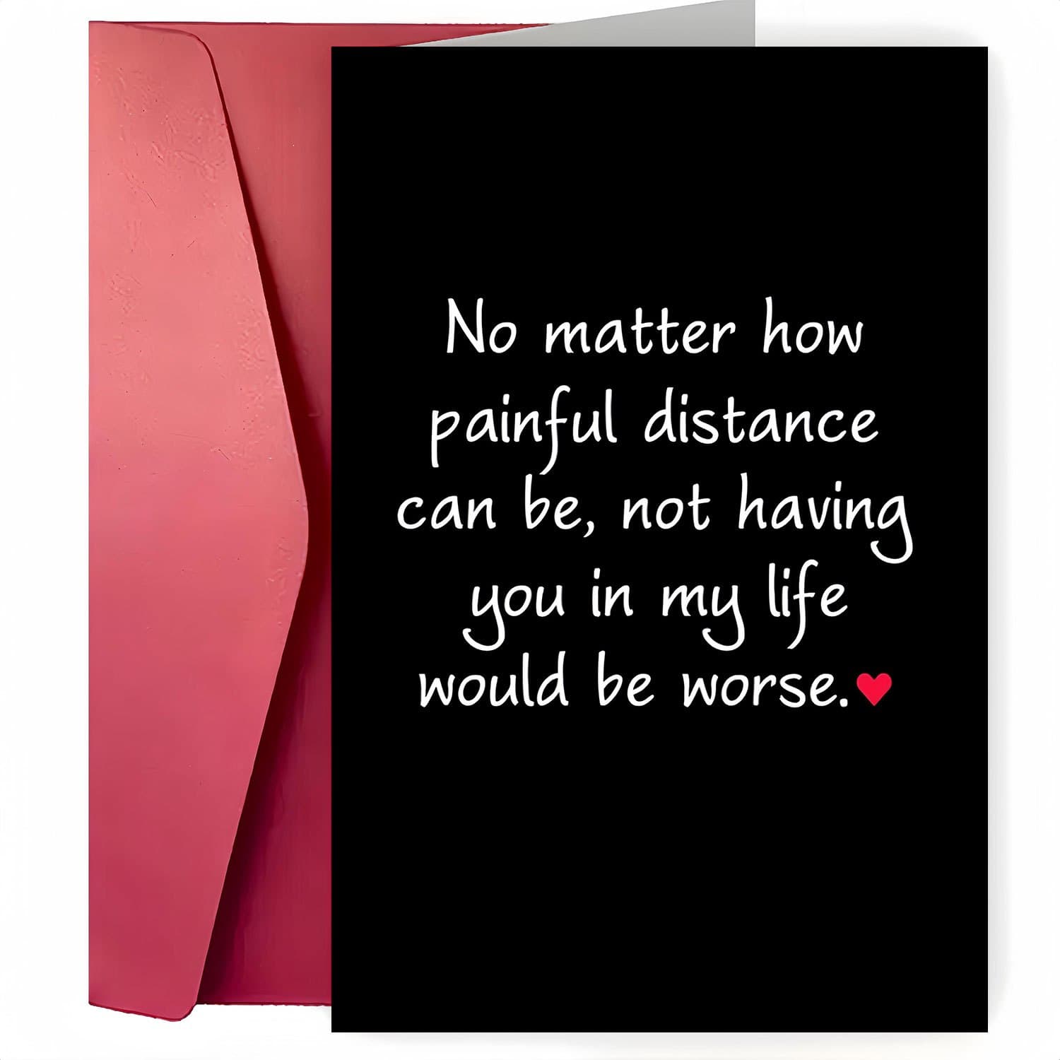 TEMU A Fun Valentine's Day Card For Long-distance Love, No How Painful . A Card For Her, His Valentine's Card, Anniversary Card, Valentine's Card With Envelope, Valentine's Greeting Card, Postcard