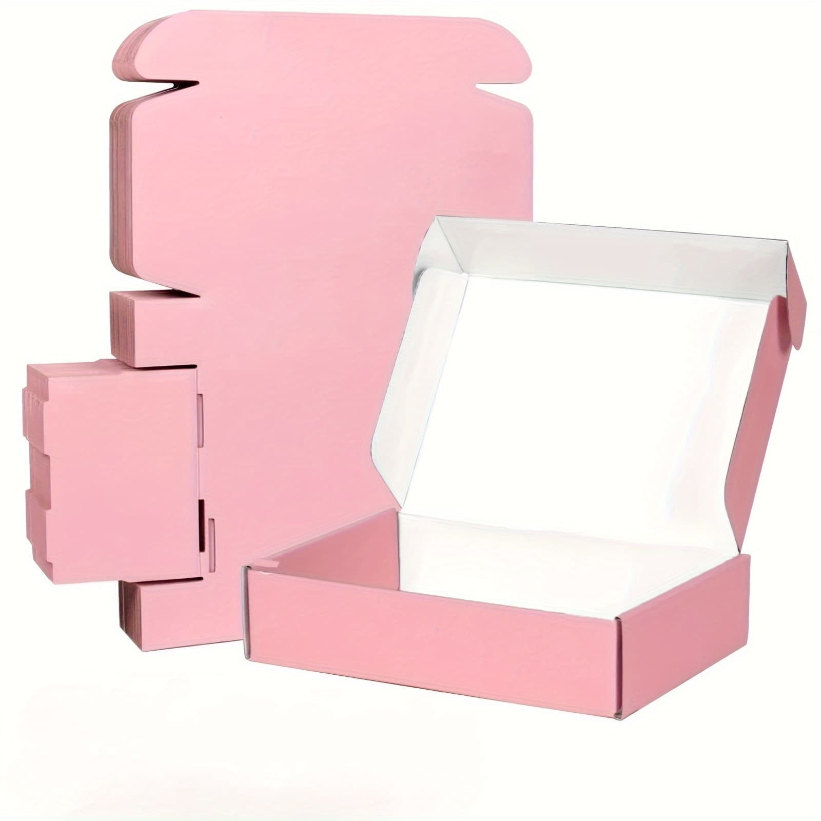 TEMU Gift For Her/him 7.87 X X 1.18 Inches Pink Cute Packaging Box, Suitable For 10pcs Medium Mailing Boxes, Business Use