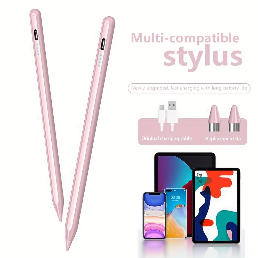 TEMU Compatible For Ipad// - Fast-charging Pencil, High-precision Capacitive Stylus Suitable For Ios, , Tablets With Replacement Nib & Charging Cable