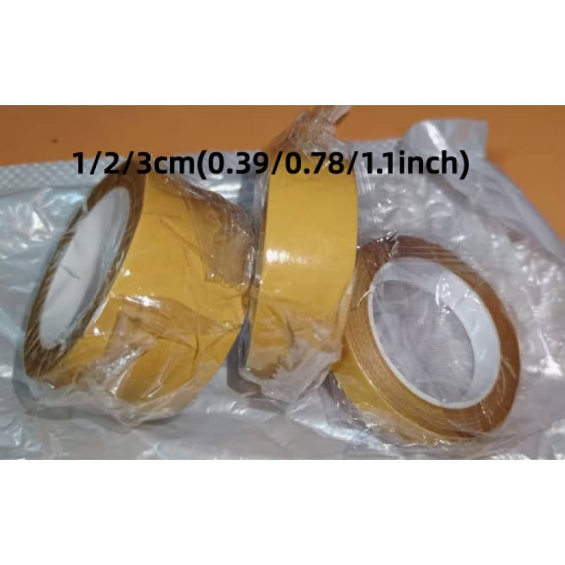 TEMU 3 Rolls Strong Adhesive Fabric Tape, Multi-functional Hemming Tape, Suitable For Fabric Clothing No-sew Self-adhesive Fixing Tape