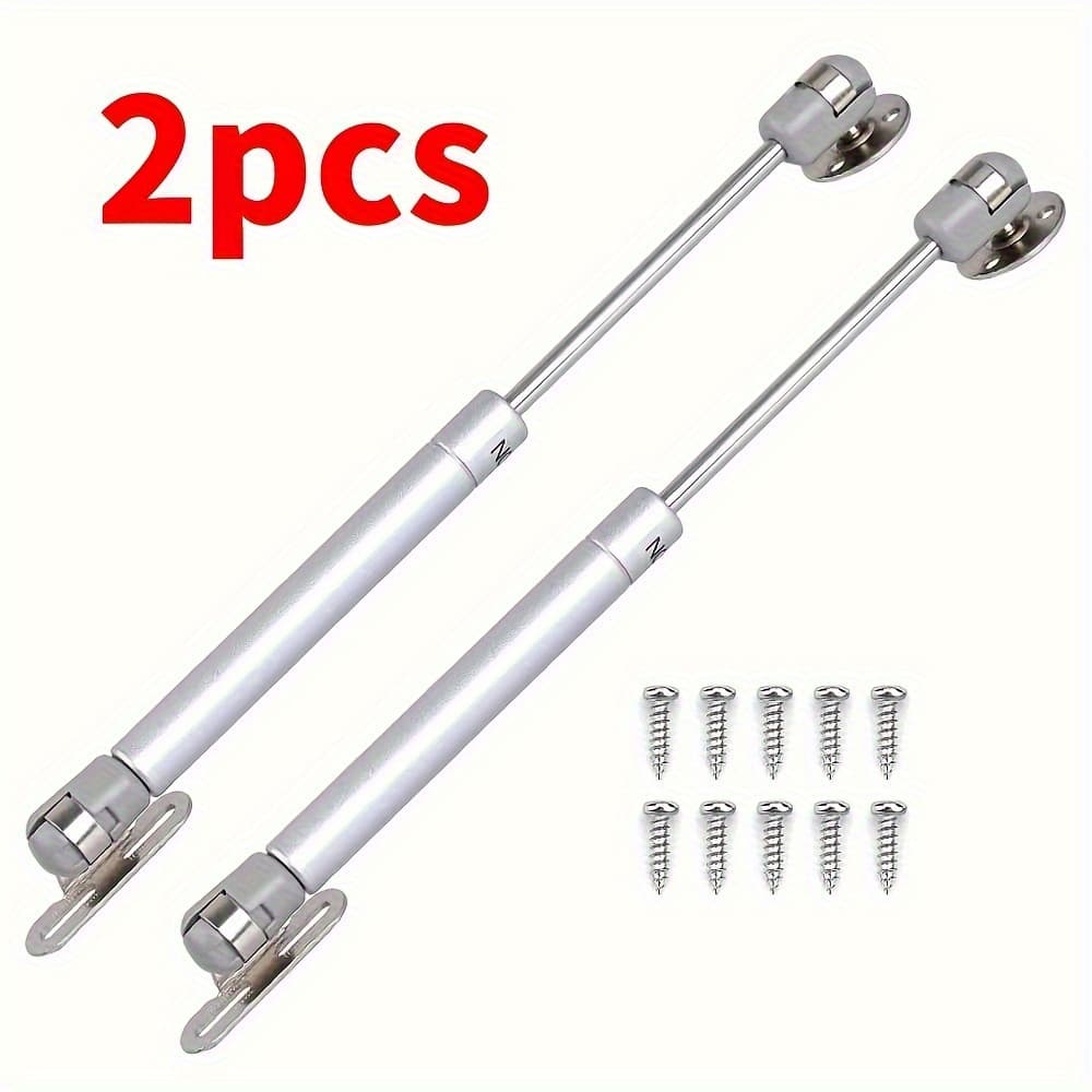 TEMU 2pcs Polished Over-the-door Hanging Hydraulic Gas Spring - Soft Close Lid Support Hinge, 100n/22.51lb, Suitable For Kitchen Cabinets, Furniture, Toy Boxes, Hinges | Hinges | Durable Plastic