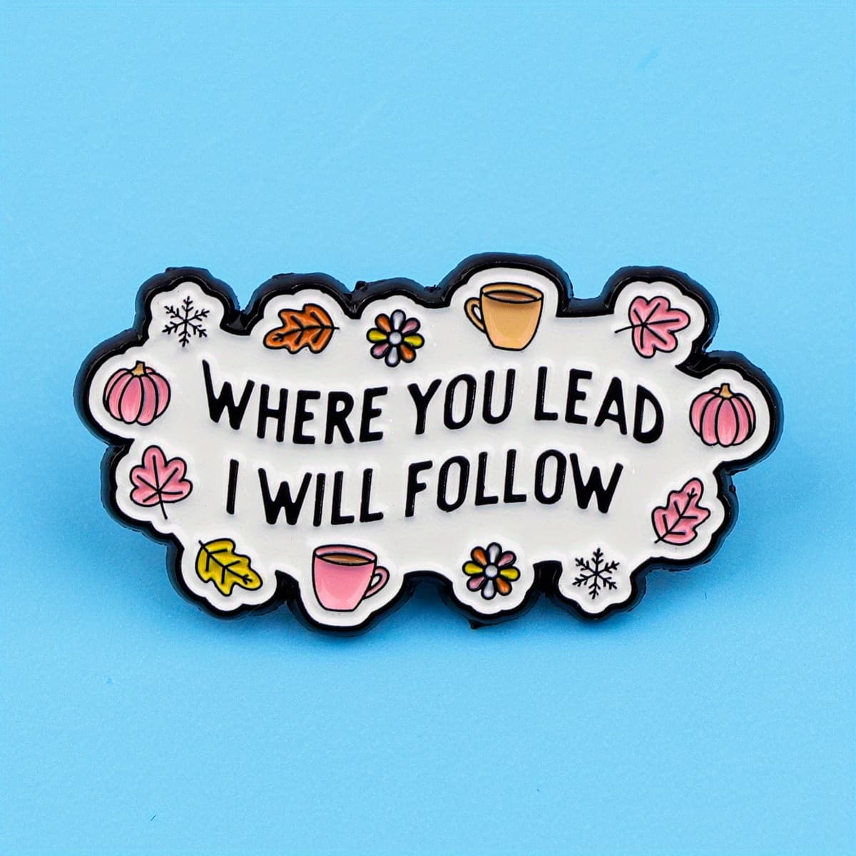 TEMU Where I Will Cartoon Lapel Pins Enamel Pin For Backpacks Briefcase Badges Brooch For Clothes Accessories Fashion Gifts 1pc.