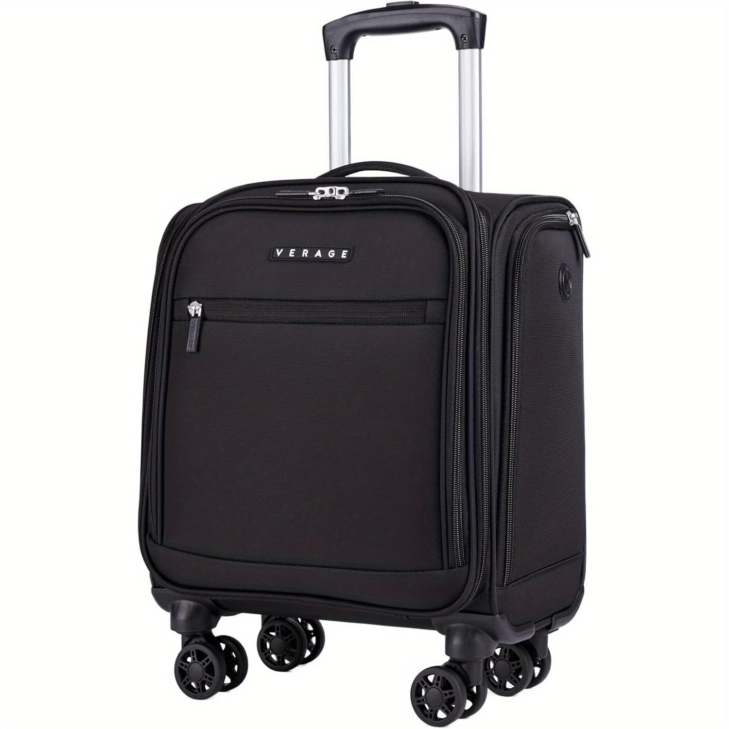 TEMU Compact Wheeled Luggage , -inch Spinner Suitcase, Lightweight Softside Travel Bag Suitable For Men And Women, Ideal For Airplane Carry-on