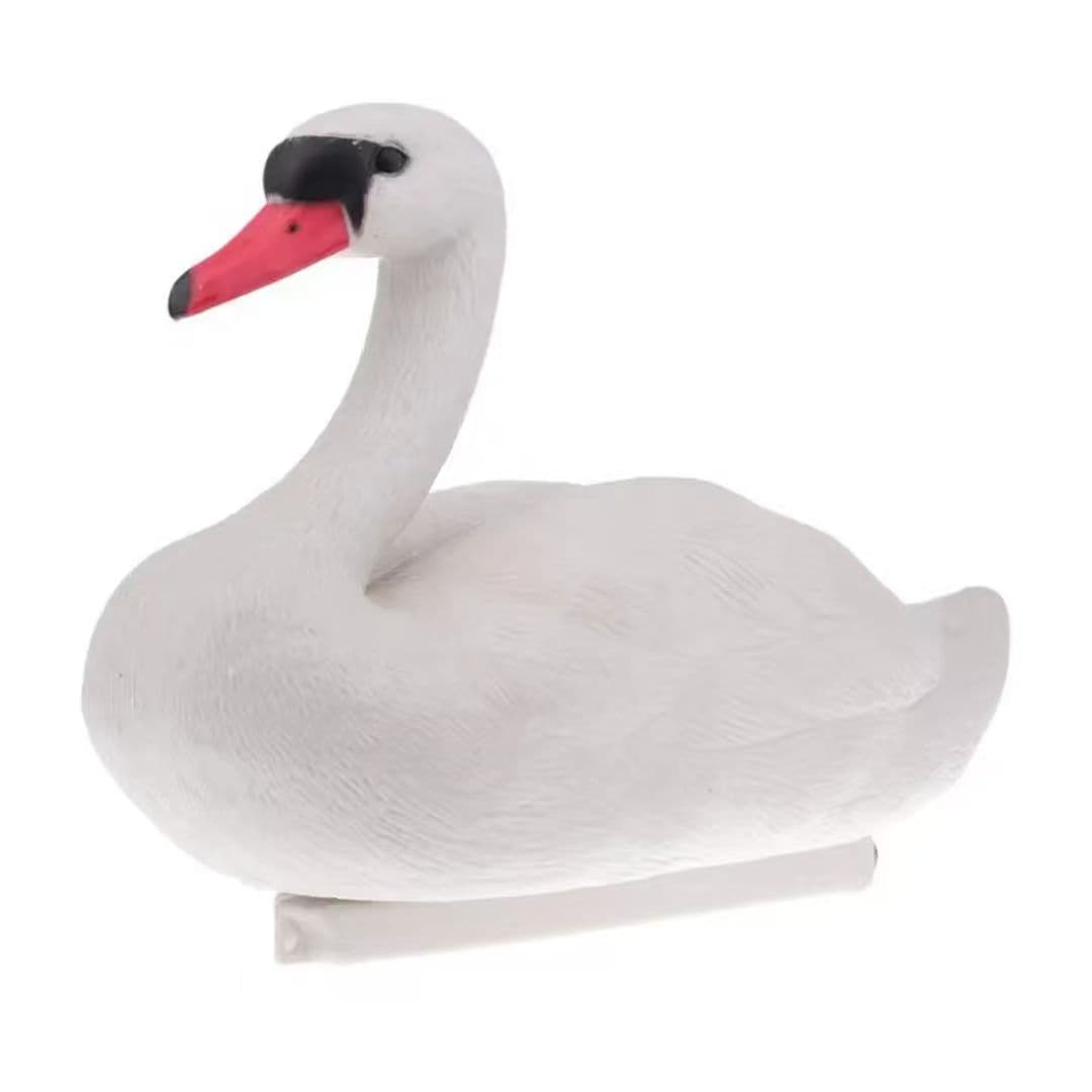 TEMU 1pc White Floating Swan Decoy, Plastic Floating White Mute Swan Decoy For Pond, Yard, Pool And Water Garden Decor