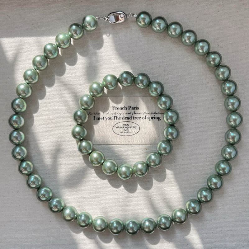 TEMU 10mm Women's Freshwater Freshwater Pearls Bracelet Necklace 2 Piece Set As An Elegant Gift For And Lovers At Christmas Thanksgiving And Holiday Parties