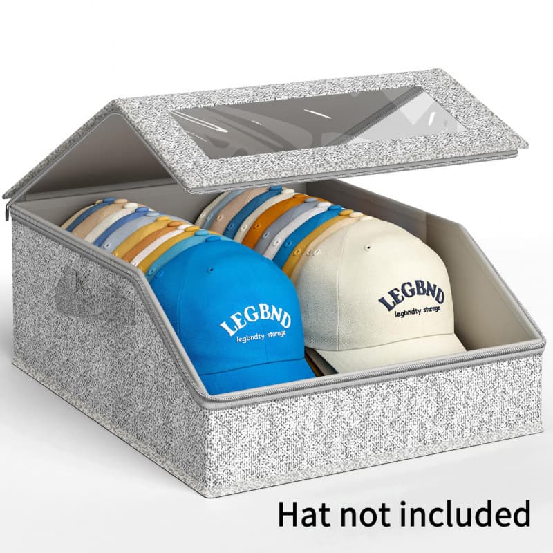 TEMU Large Capacity Baseball Storage Box | Space-saving Design, And Organized Placement, Suitable For Closets, Bedrooms, , Sports Goods Stores Or Retail Displays, Ideal For Casual And Caps