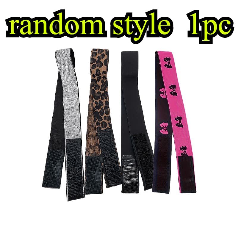 TEMU Random Style 1pc Adjustable Elastic Wig Strap, Edge Laying Strap, Lace Front Melting Strap, Suitable For Ordinary Hair, Wig Fixing Accessories