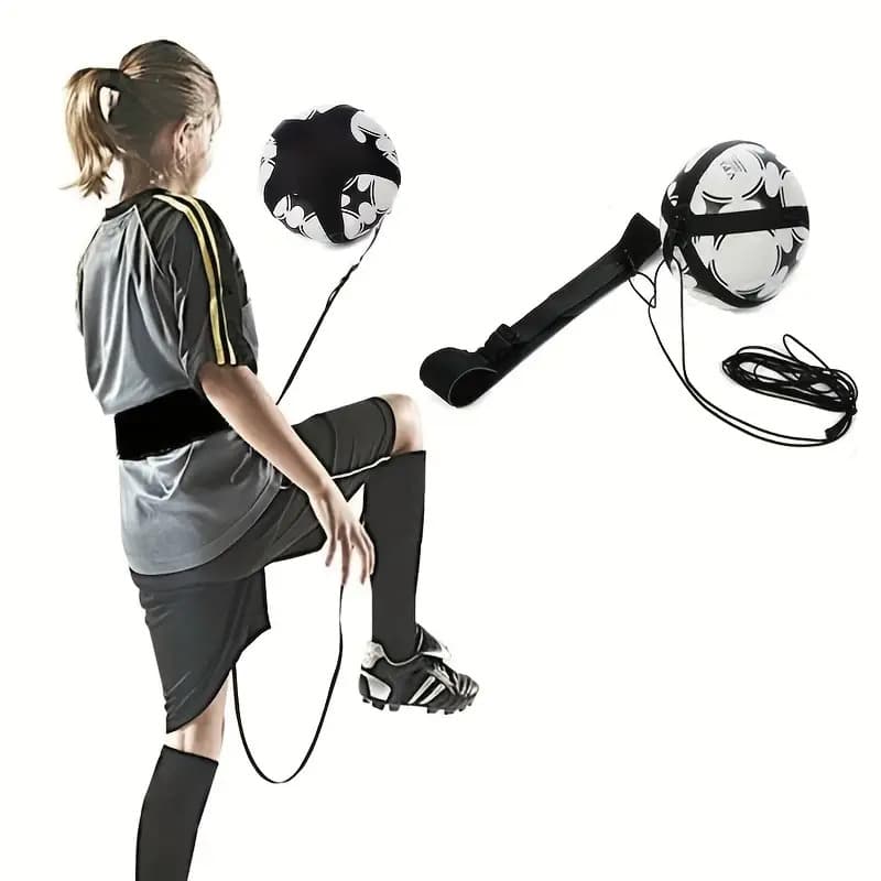 TEMU A Solo Training Device! The Elastic Soccer Juggling Strap Allows You To Enhance Your Ball Control Anytime And Anywhere, With An Adjustable Elastic Strap For .