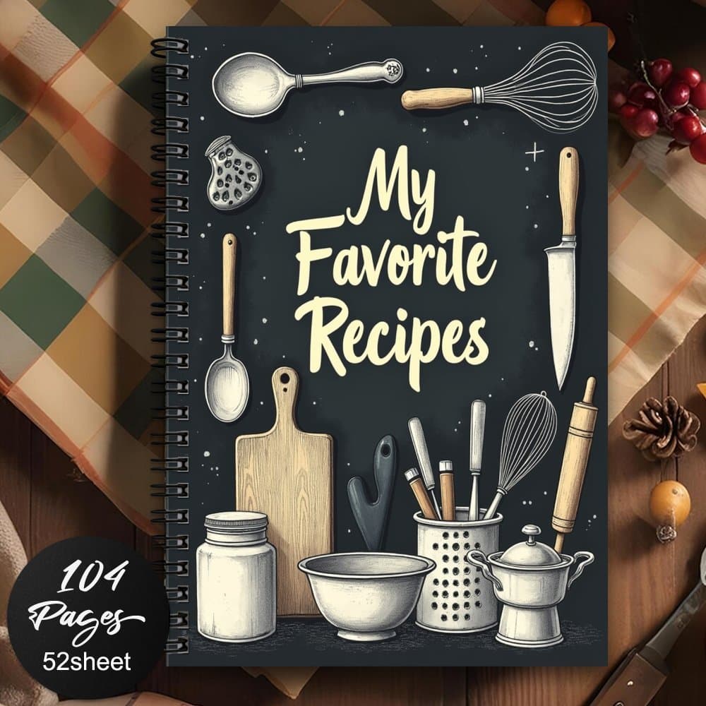 TEMU 1pc Of Humorous Spiral Recipe Notebook For Down Your Own Recipes, A Recipe Journal, Ideal Gifts For , Colleagues, Women, And Men