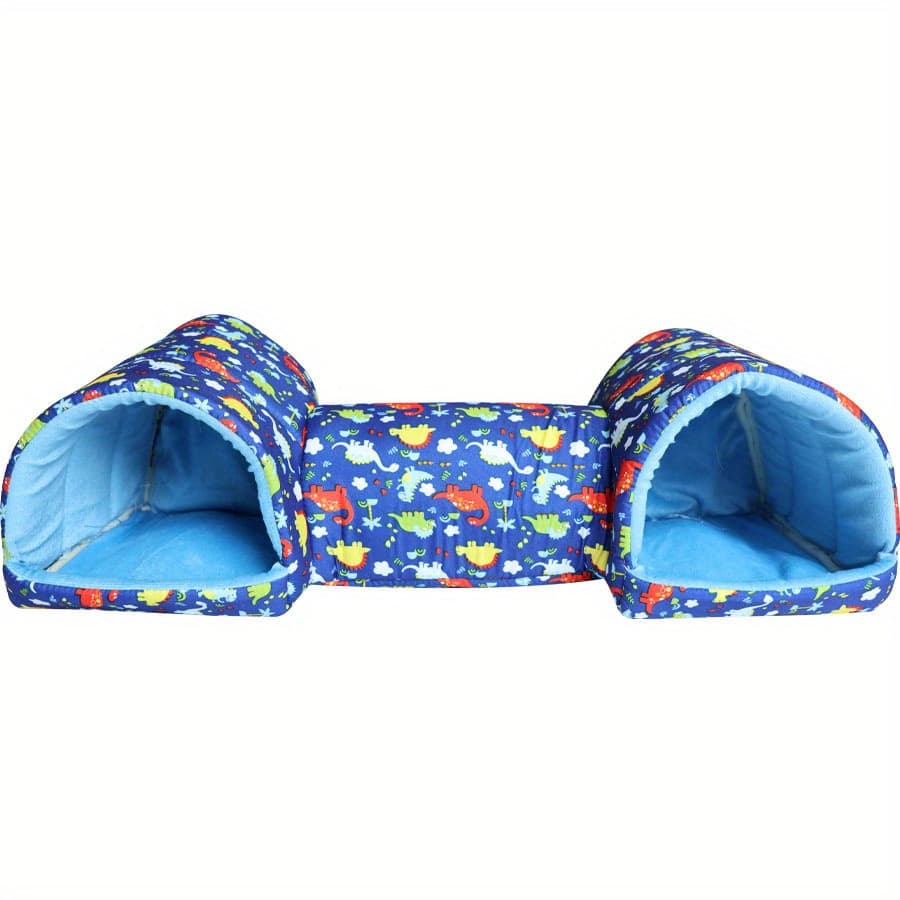TEMU Comfortable Hamster Hiding Suitable For All - Polyester Small Pet Nest With Tunnel Villa, Suitable For Hamster Small Guinea Pigs, Candy Gliders, Etc