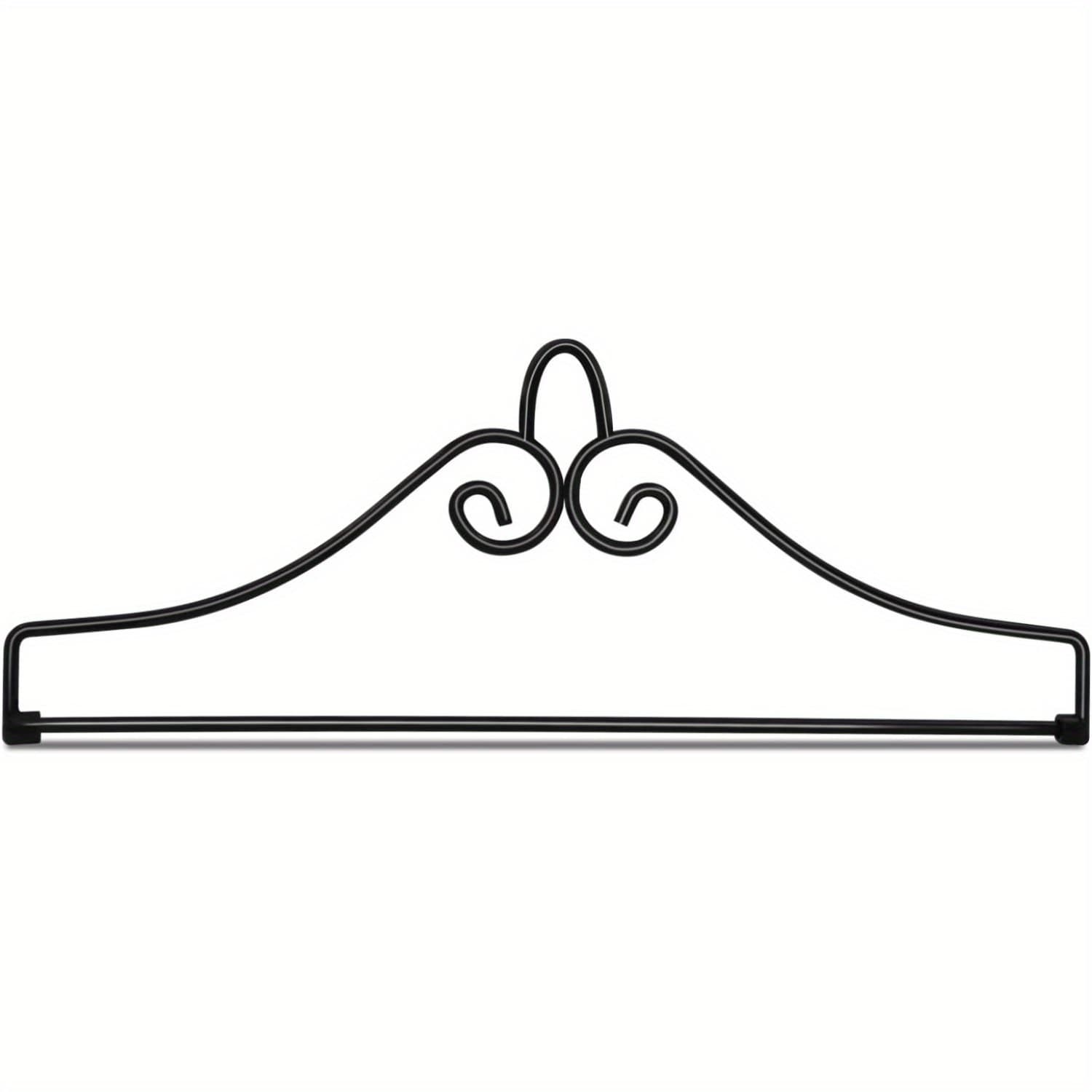 TEMU Wrought Iron Garden Flag Hanger - Garden Banner Holder Detached To Use - Rust Resistant & Black Matte Coating(ideal For Flag/ Banner Smaller Than 13")