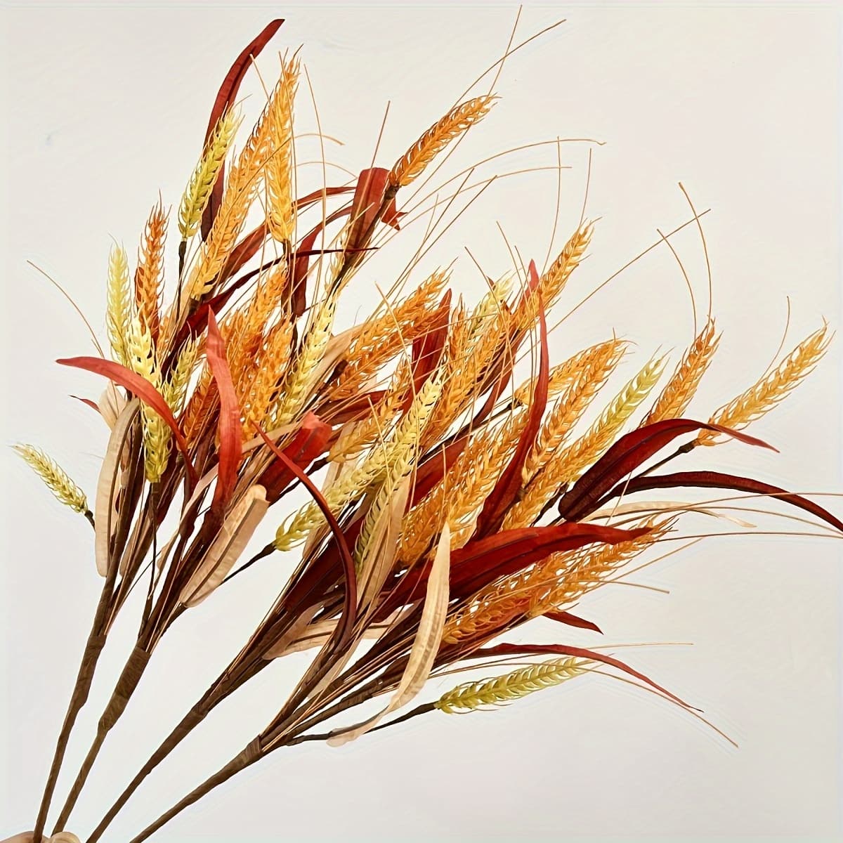 TEMU 3-pack Autumn Thanksgiving Artificial Flowers, 22.05inch Spike Hand-pinched Branches, Decorations, Arrangement, Dining Table Centerpiece, Party Home Decor
