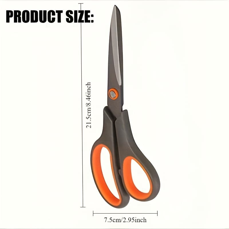 TEMU Titanium Scissors With And Stainless Steel - In Multiple Colors, Ideal For Diy, School And Household Use-durable Metal Construction, Battery-free, Precision Craft Cutting Tools, Vibrant