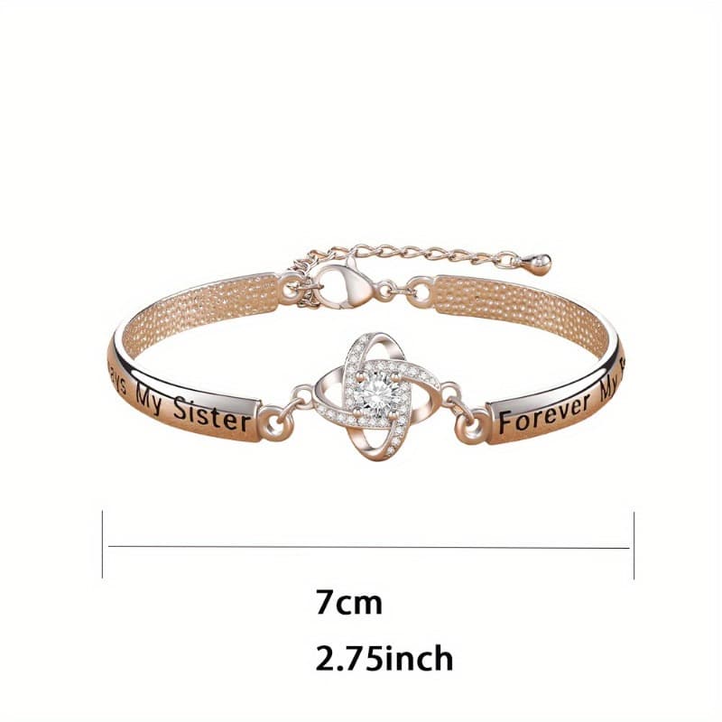 TEMU Fashion Exquisite, High-end Bracelet, Suitable For Sister Mother, Anniversary Christmas Thanksgiving Valentine's Day Birthday Gift To Her
