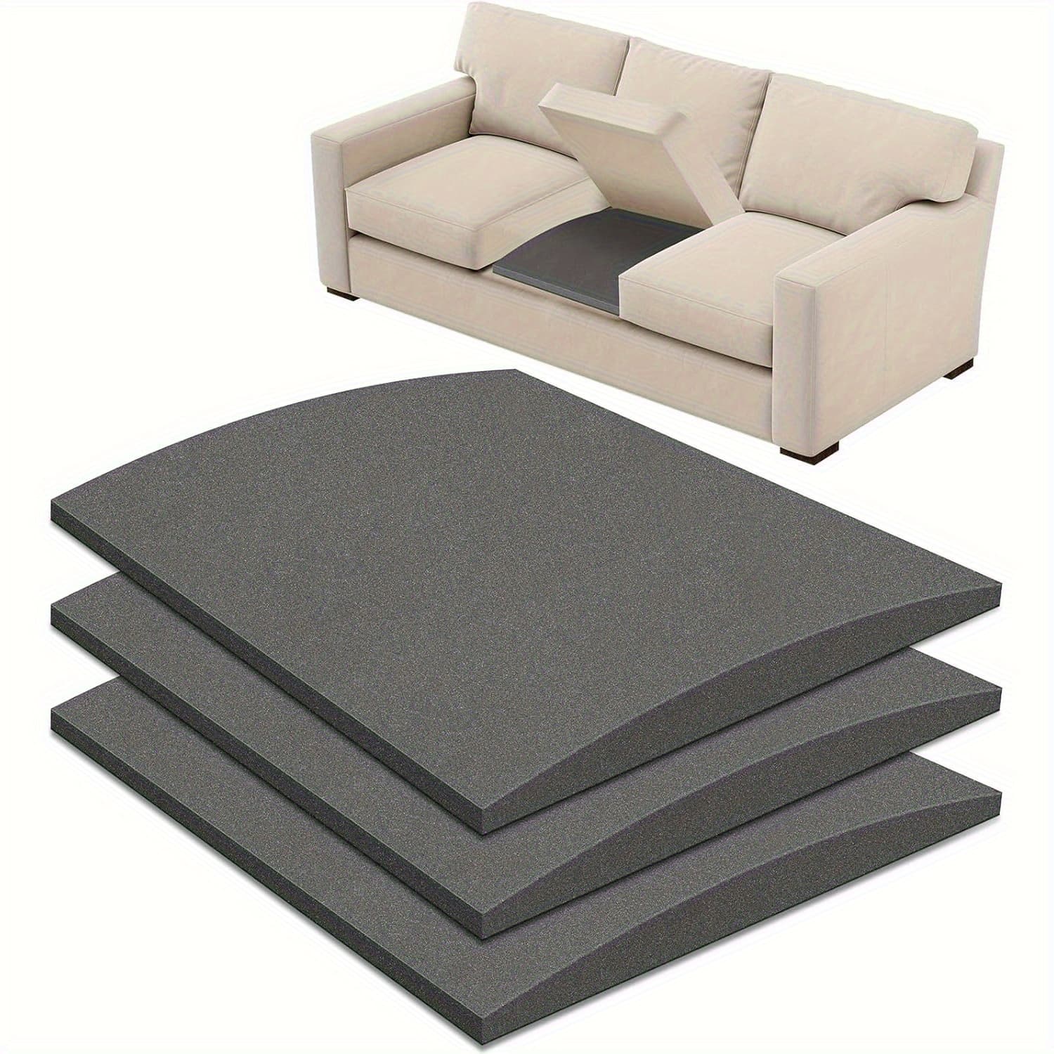 TEMU 1/2/3pcs Sofa Support, Used For Cushion Sofa Support, High-density Repair 50.8cm X 20.0 Inch Furniture Seat Repair