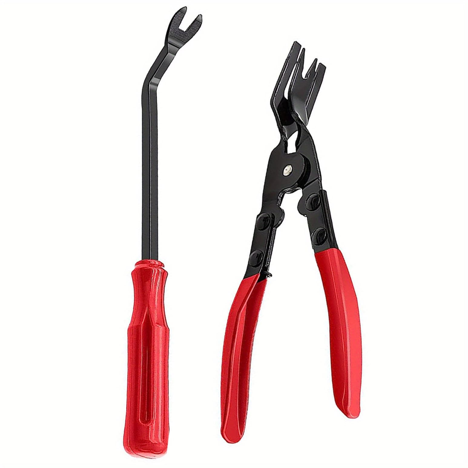 TEMU 2-pack Car Panel Clip Removal Pliers Tool, Auto Fastener Repair Kit, Plastic Clip Push Pin Pliers Car Pry Tool For Door Panel Dashboard Repair Tool